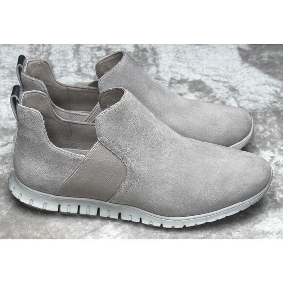 Cole Haan ZeroGrand Gray Suede Slip on Shoes Sneakers Ankle Boots Womens Size 7 - Picture 13 of 16